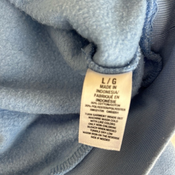 Aeropostale Light Blue New York City Circle Cropped Hoodie - Picture 8 of 8